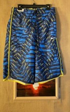 Nike men s multi-color board shorts with brief lining size M