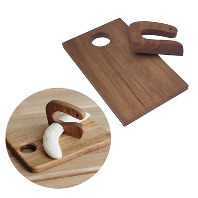 Montessori Kinder Holz Schneidebrett und Messer Set Küchenhelfer für Kuchen