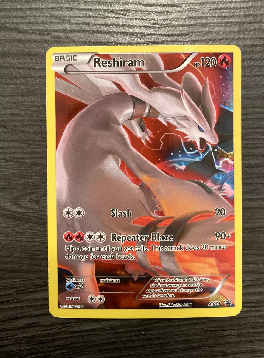 Pokemon 2015 Reshiram Full Art XY Black Star Promo XY74 NM for