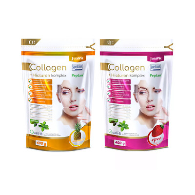 Jutavit Kollagen Peptide Hyaluronsäure Complex Ananas / Erdbeer 400 g