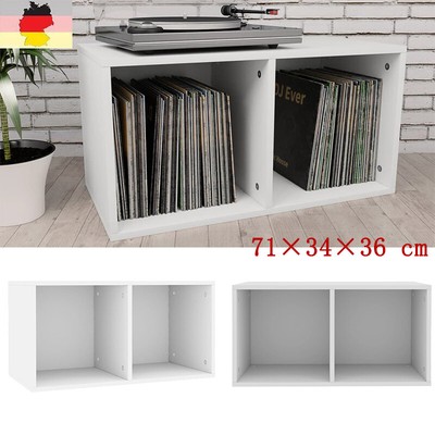 Vinyl Box Aufbewahrungsbox Schallplatten Sammlung Regal Spanplatte