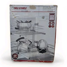 Rev-A-Shelf 18x22 Two-Tier Pull-Out - Stainless Steel Kitchen Cabinet B21
