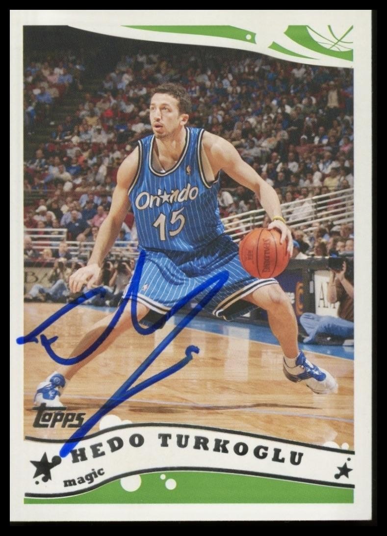 2005-06 Topps #147 Hedo Turkoglu IP On-Card Autograph