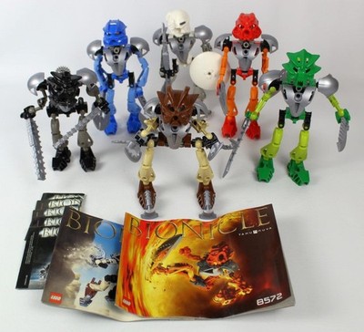 2002 Lego Bionicle Toa Nuva - Mata Nui Complete set of 6 (8566 - 8572) Retired
