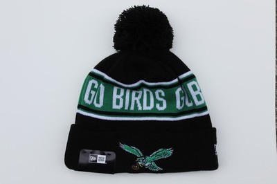 Philadelphia Eagles New Era Knit Go Birds NFL Kelly Green Black Saquon Barkley