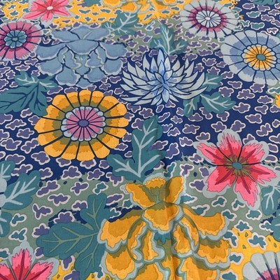 KAFFE FASSETT Free Spirit DREAM GP148 Blue Quilt Fabric 1 1/2''+ Blue Yellow Pink