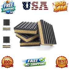 Anti Vibration Rubber Cork isolation pads, Pack of 4 3" X 3" X 7/8"