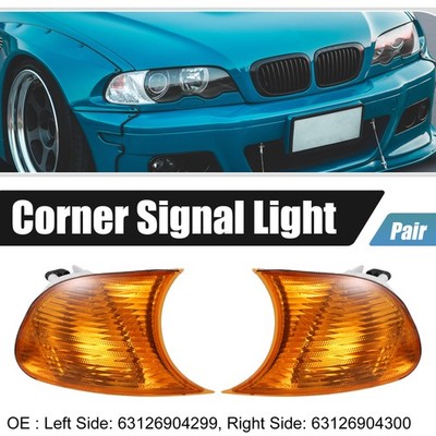 1 Paar Gelb Blinker Vorne Linke Rechte Ecke Signalleuchte für BMW