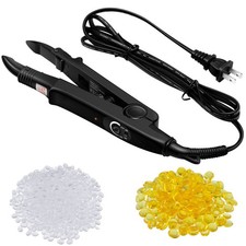 Zhehao Fusion Hair Extensions Tool with 2 Bags Keratin Glue, C Head, Black