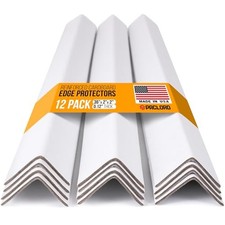 36" x 2" x 2" Reinforced Cardboard Edge Protectors, Pack of 12 Thickness: 0.12"