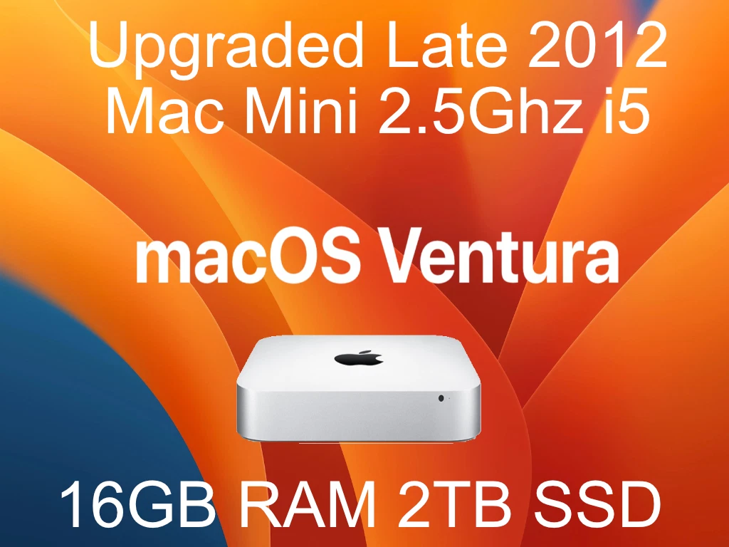 Apple Mac mini SSD (Solid State Drive) 2012 Apple Desktops & All