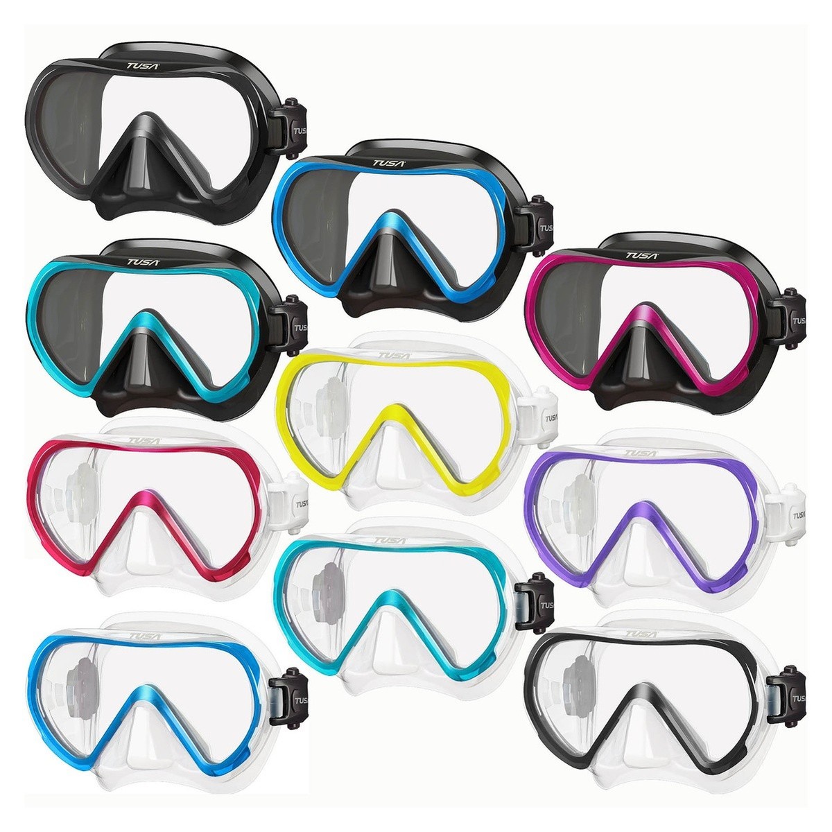 TUSA Ino Fishtail Blue Diving Mask (M-1011-FB) | eBay