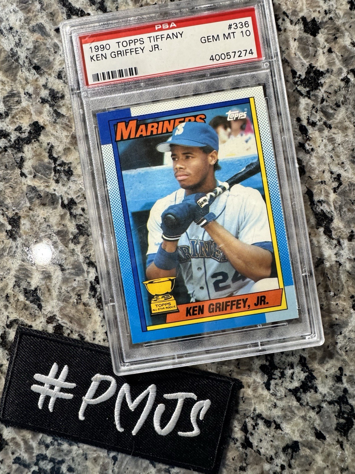 1990 TOPPS TIFFANY #336 KEN GRIFFEY JR. PSA 10 Gem- Rare Low Pop Rc Rookie- PMJS