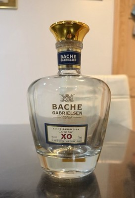 Bache Gabrielsen XO Cognac Since 1905 Bottle Only 750 mL (Empty, Pre-Owned)