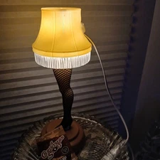 A CHRISTMAS STORY Leg Lamp Blow Mold Light Up Decor Tabletop/ Window  14 In H.
