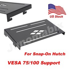Snap-On Hutch Monitor Moun Adjustable VESA 75/100 Bracket for Multi-Screen Setup