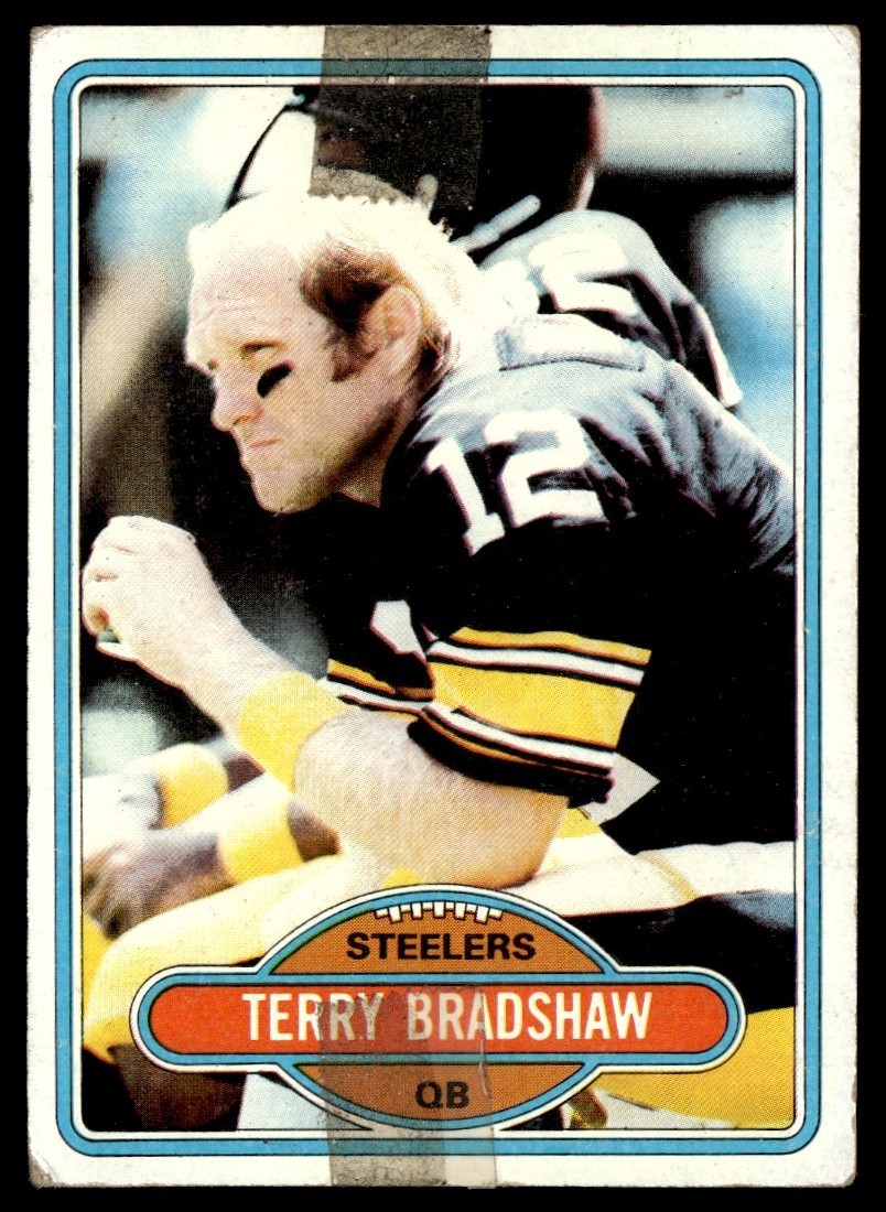1980 Topps Terry Bradshaw (Tape) Pittsburgh Steelers #200