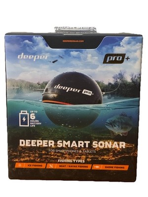Deeper Pro+ Smart Fish Finder Sonar For Shore/Ice/Boat/Kayak Fishing NEW