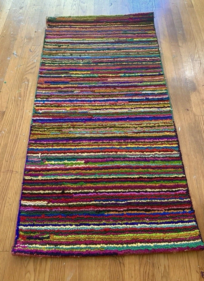 Alfombra múltiple rosa hecha a mano SAFAVIEH Nantucket Collection NAN142A-25 NUEVA CON ETIQUETAS Foto 4 de 4