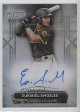2022 Bowman Sterling Prospect Refractor 65/150 Euribiel Angeles #PA-EA Auto 03j5