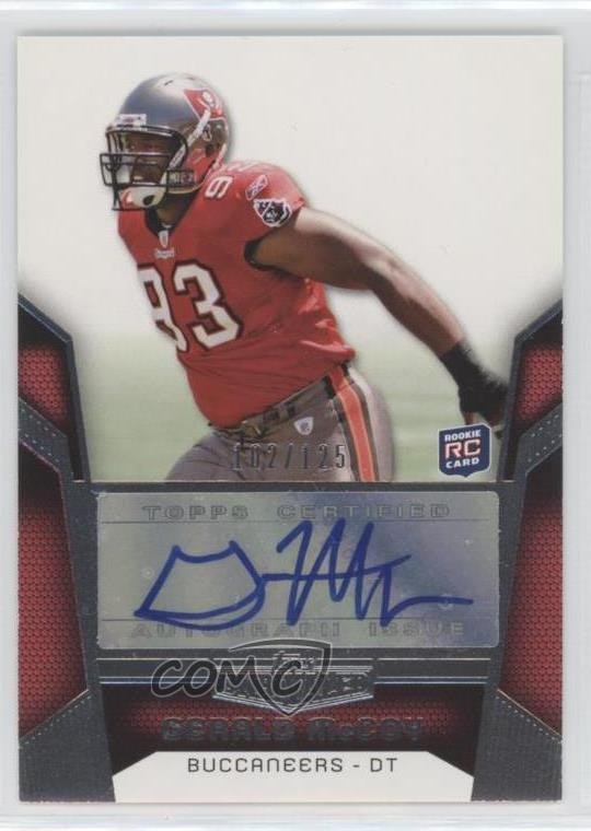 Gerald McCoy Topps Unrivaled #142 Autograph