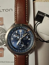 Hamilton H77922541 Khaki Aviation X-Wind GMT Chrono Quartz 46mm 152888563