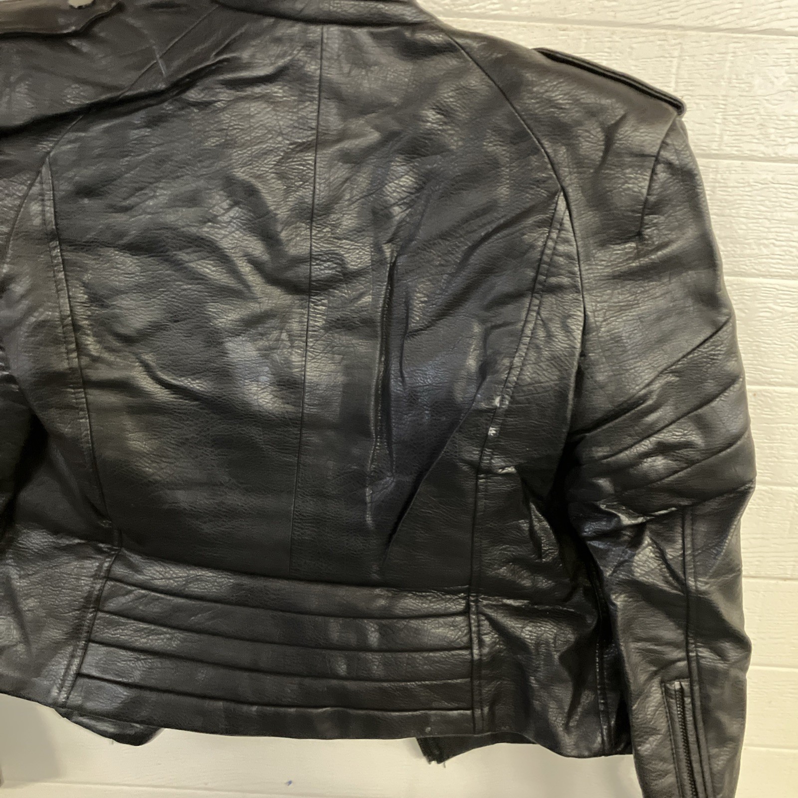 Woman’s Zara Basic Polyester Leather Looking Jack… - image 15