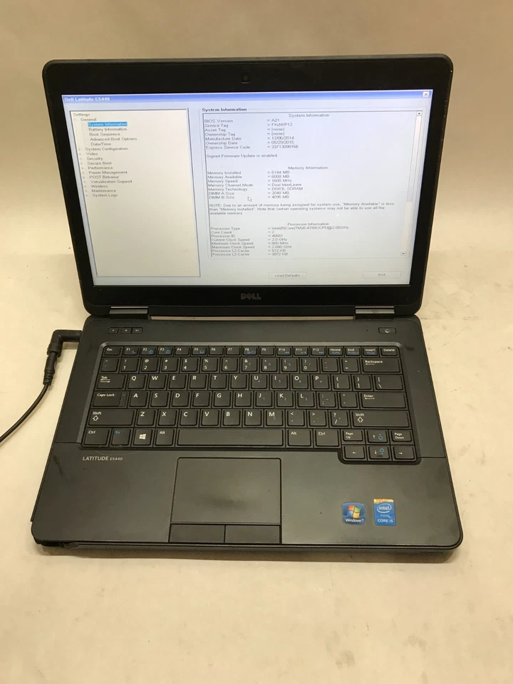 Dell Latitude E5440 14" Intel Core i5 6GB RAM NO HDD/OS For Parts/Repair READ DW - Image 3 of 4