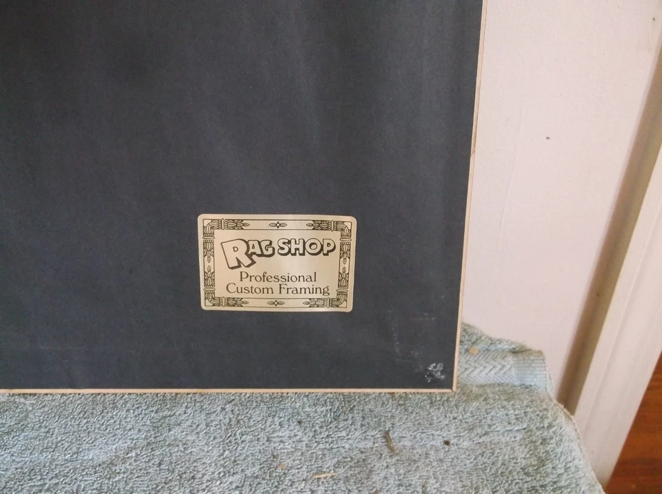 pintura original vintage pintada à mão - Imagem 4 de 4