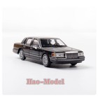 MK 1:64 Lincoln Town limousine Car Model Alloy Diecast Birthday adult Gift Black