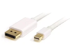 StarTech 2 m White Mini DisplayPort to DisplayPort Adapter Cable - M/M - Mini