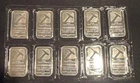 Sheet 10 x 1oz Pan American Northwest Territorial Mint Silver Bars 10 oz Bullion