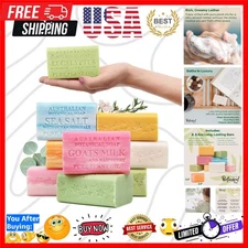 8-Piece Natural Soap Bar Variety Pack - Triple Milled for Ultimate Skin Care