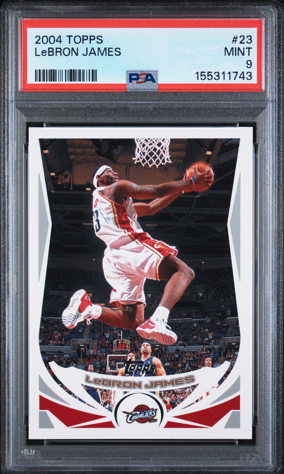 2004 TOPPS #23 LEBRON JAMES PSA 9
