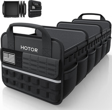 Tactical Trunk Organizer - Car Storage with Front MOLLE Pockets