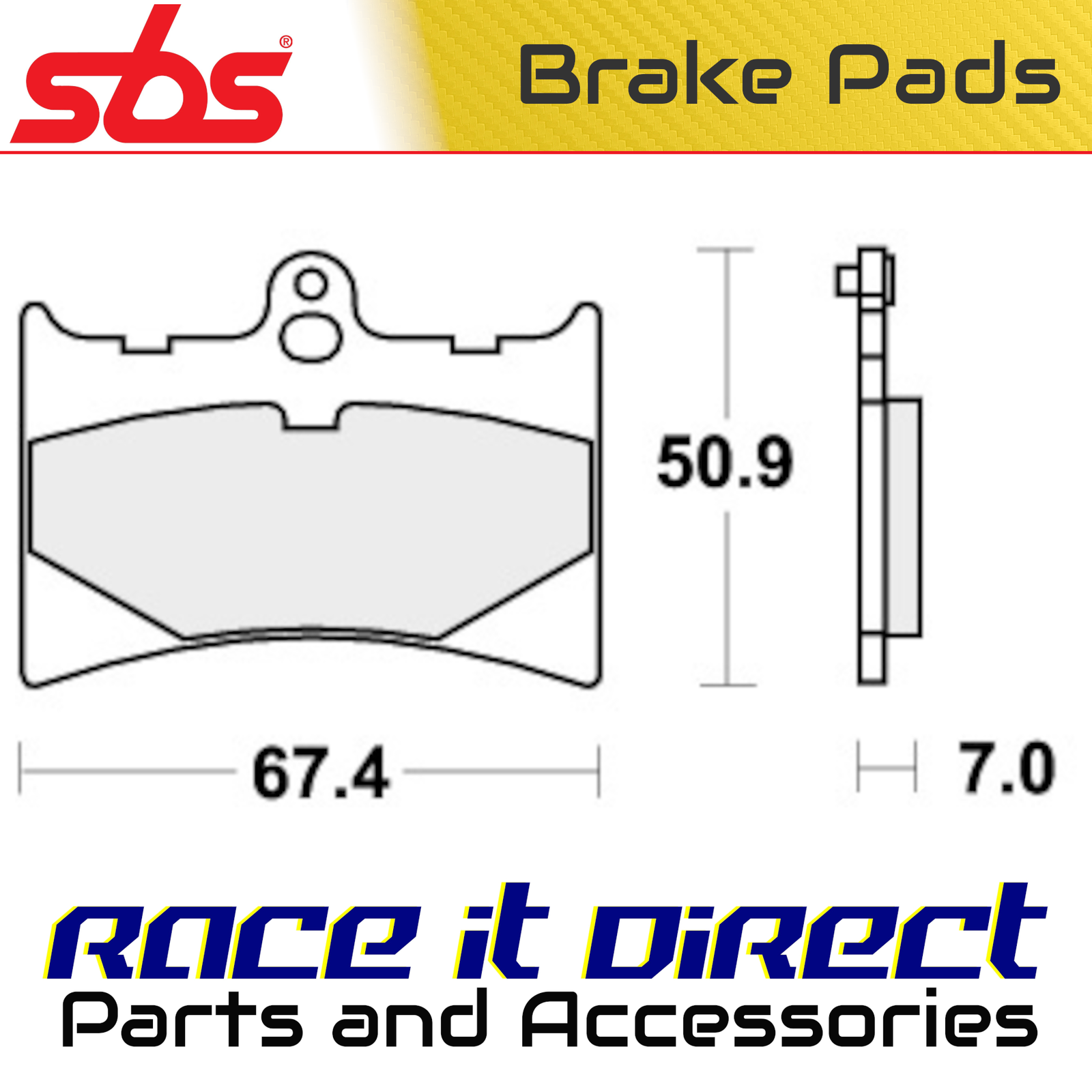 Brake Pads for APRILIA AF1 125 SINTESI 1988-1991 Front Street SBS