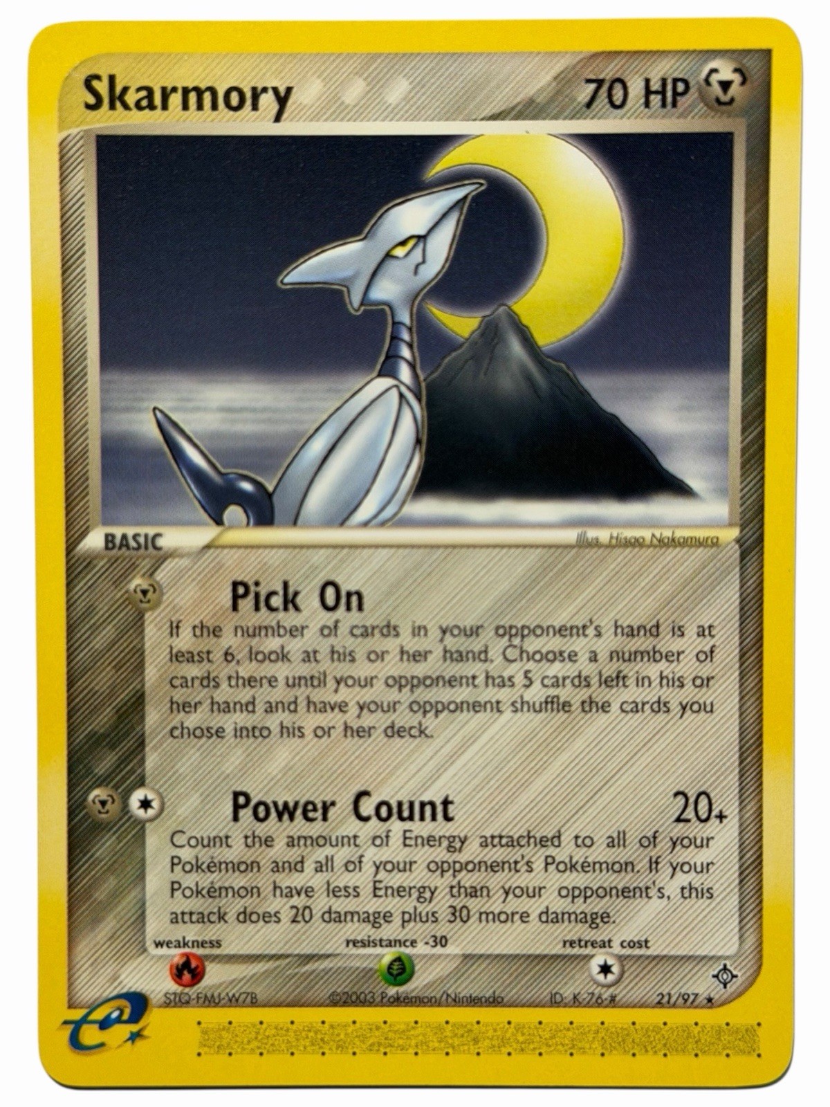 Skarmory - Ex Dragon 21/97 2003 - E Reader - Pokémon TCG - NM