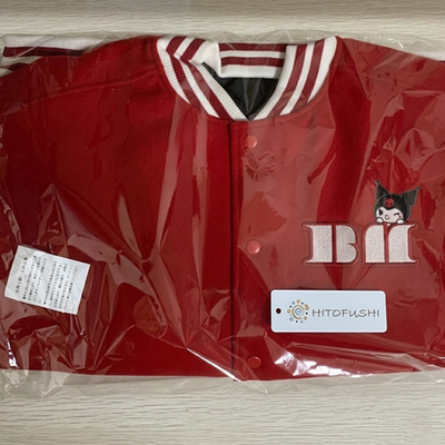 BABYMONSTER Kuromi Stadium Jumper Red Sanrio Jacket Mens Size