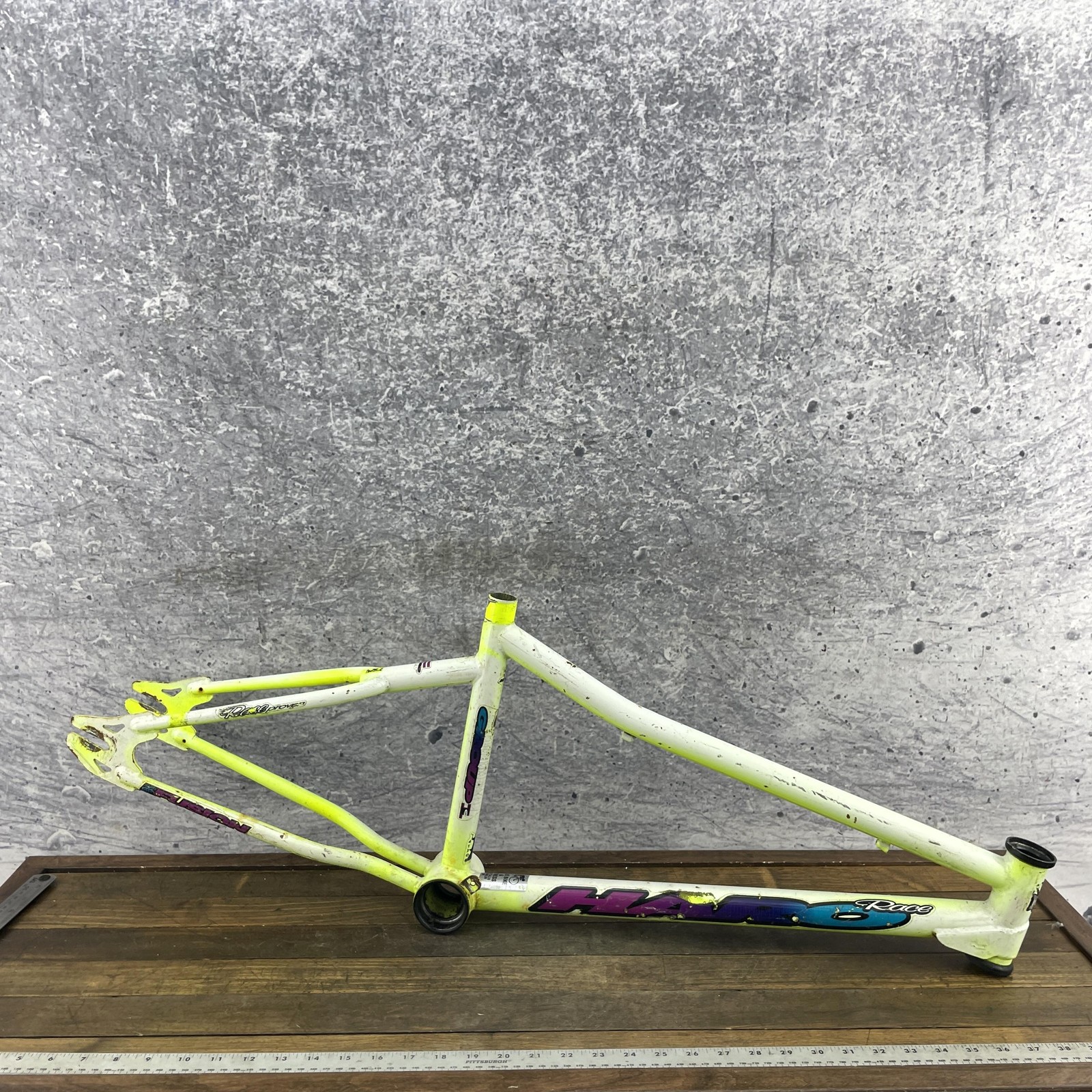 Vintage Haro Group 1 BMX Race Frame 20 4130 Chromoly Neon Da