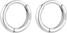 925 Sterling Silver Small Round Hoop Earrings for Women Teen Girls Huggie Hoop E