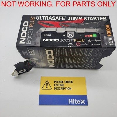 NOCO Boost GB40: 1000A UltraSafe Jump Starter   12V Micro USB port -NOT WORKING-