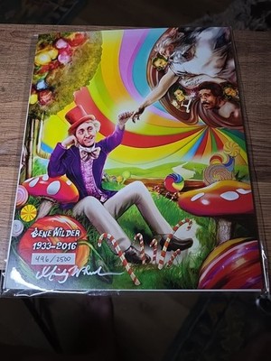Bam Box Gene Wilder Willy Wonka Tribute 8x10 Print Signed By Mindy Wheeler