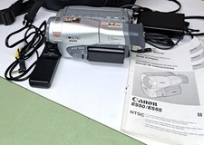 CANON ES50 8mM Video8 Camcorder Charger Battery Remote Manual Cable - has issue
