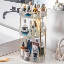 360  Rotating Makeup Organizer, Bathroom Make Up Spinning Holder Rack, Large ...