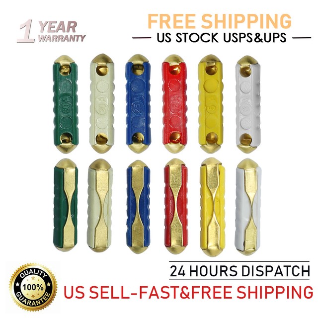 30Pcs Fuse Box Assortment Bakelite Auto Fuses for GBC European