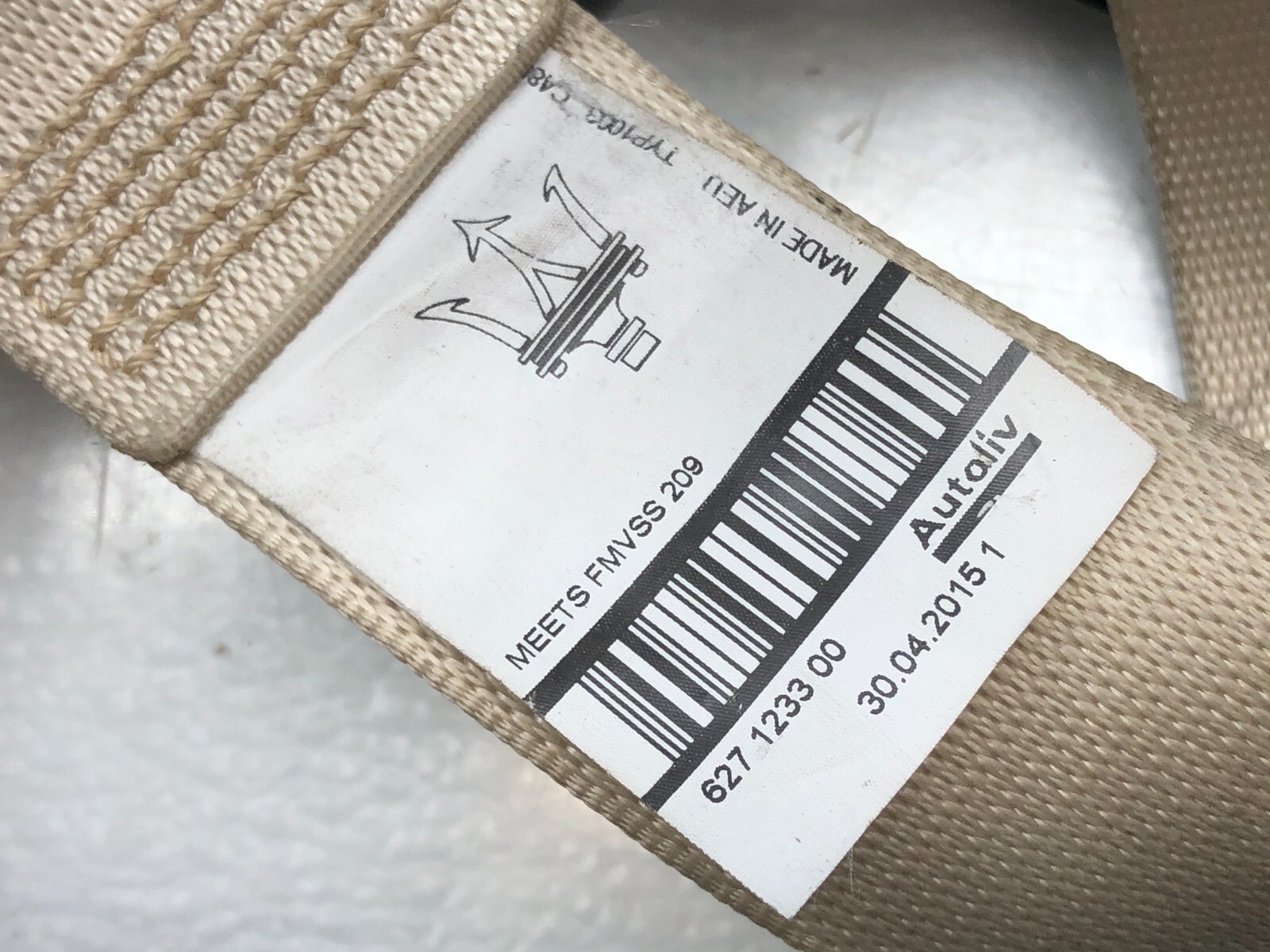 2014-2020 MASERATI GHIBLI S RIGHT PASSENGER FRONT SEATBELT RETRACTOR OEM.