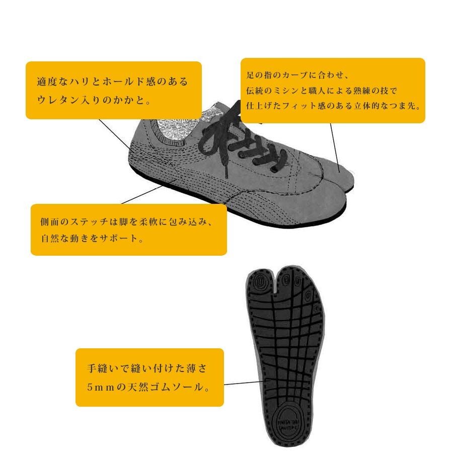 Kineya Muteki Tabi Japanese Running Shoes Ninja Split Toe Closure