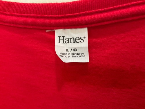 Hanes Men's Graphic T-Shirt Style Top Size Large Red Georgia Bulldogs NWT 175 - Picture 5 of 10
