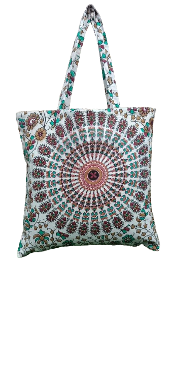 Hippie Shoulder Bag Mandala Shopping Bag Cotton Tote Bag Indian Multipurpose Bag