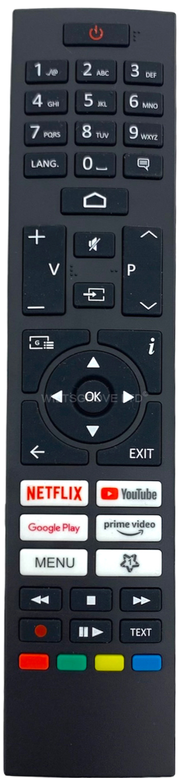 Оригинальный телевизор Fernbedienung passend für Continental Edison CELED55SA222B3 Smart TV